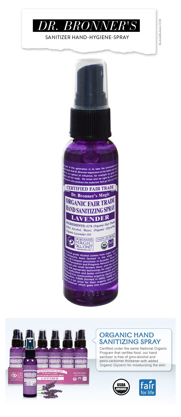 Dr. Bronner’s Sanitizer HandHygieneSpray